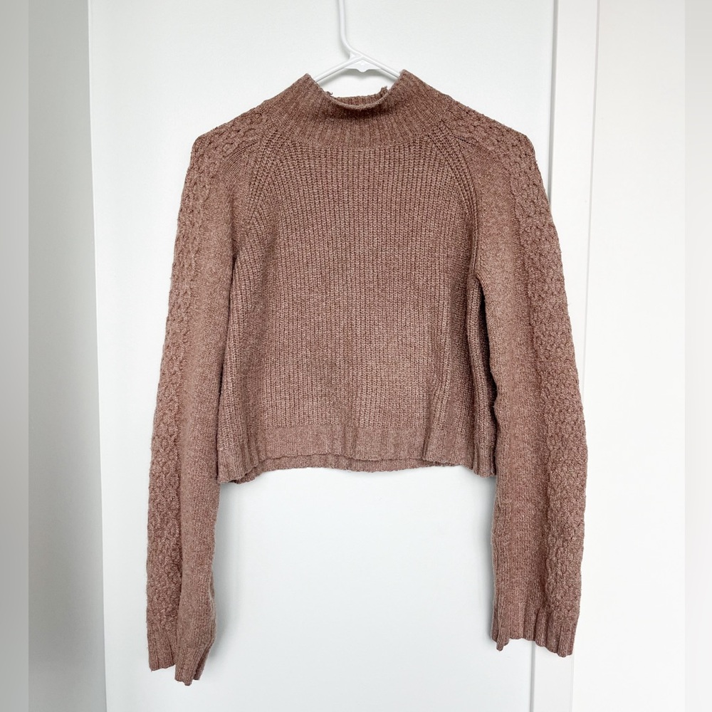 Wild fable brown knit sweater